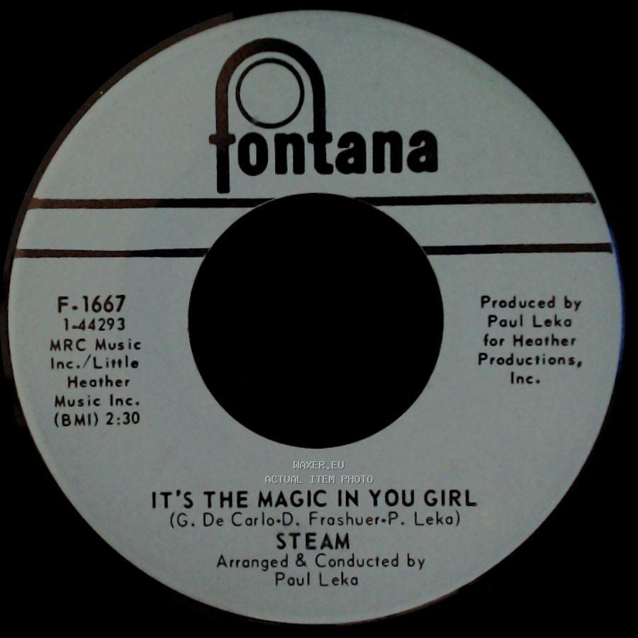 Steam - It's The Magic In You Girl / Na Na Hey Hey Kiss Him Goodbye side A