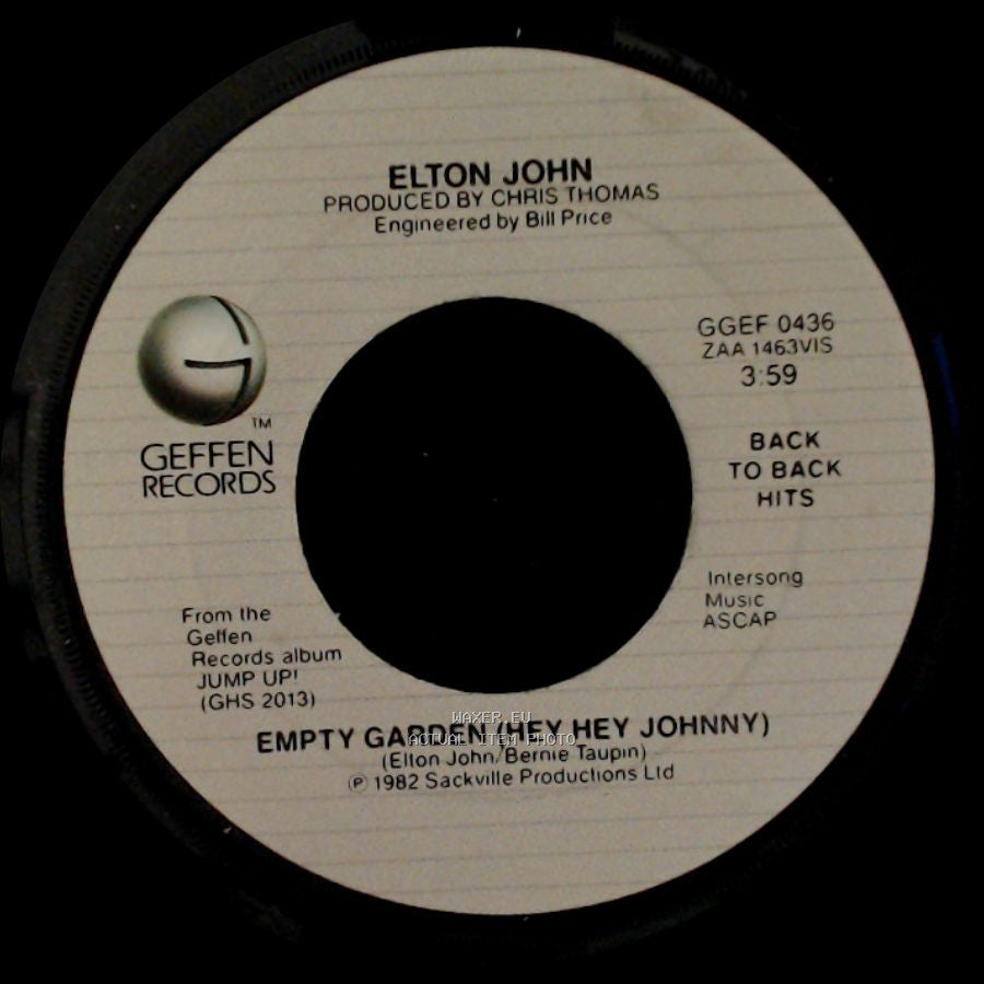 Elton John - Empty Garden (Hey Hey Johnny) / Blue Eyes side A