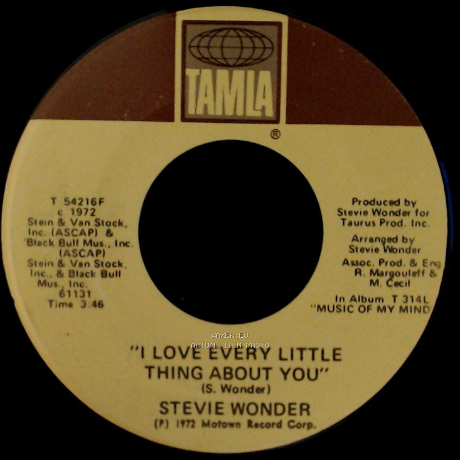 Stevie Wonder - I Love Every Little Thing About You / Superwoman (Where Were You When I Needed You) side A