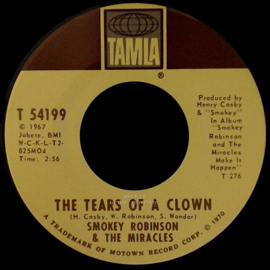 Smokey Robinson & The Miracles - Promise Me / The Tears Of A Clown side B