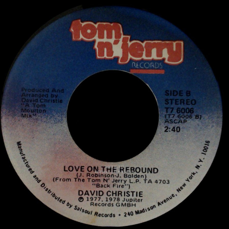 David Christie - Back Fire / Love On The Rebound side B