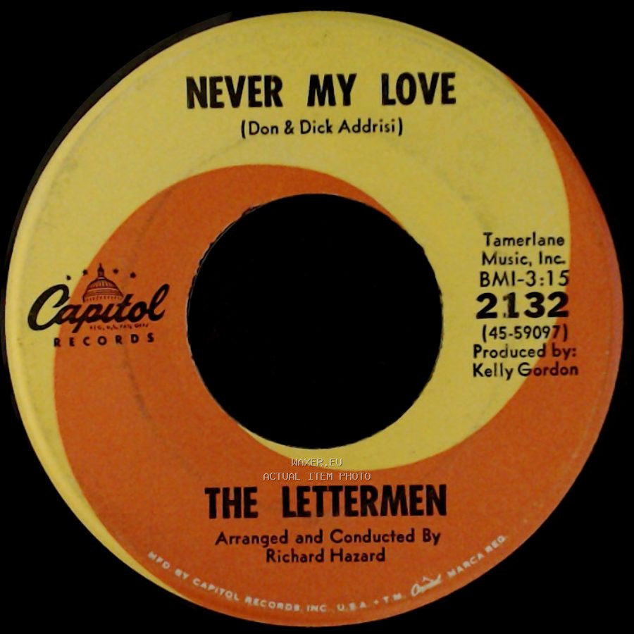 The Lettermen - Never My Love / Sherry Don't Go side A