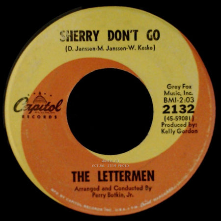 The Lettermen - Never My Love / Sherry Don't Go side B