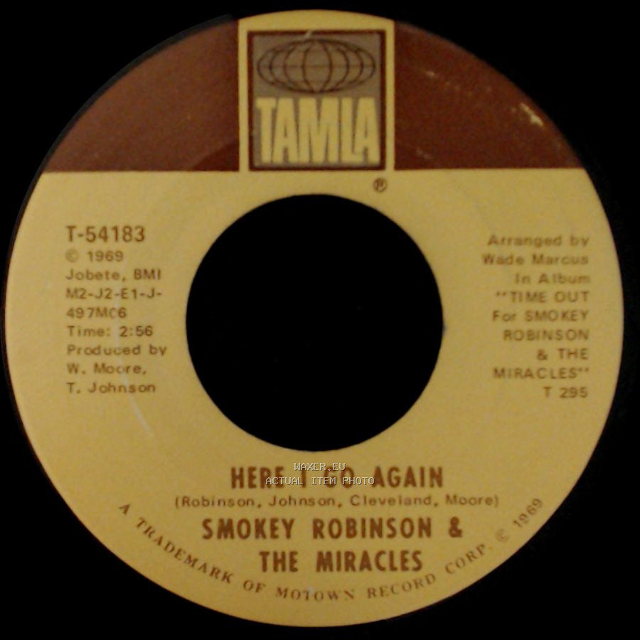 Smokey Robinson & The Miracles - Here I Go Again / Doggone Right side A