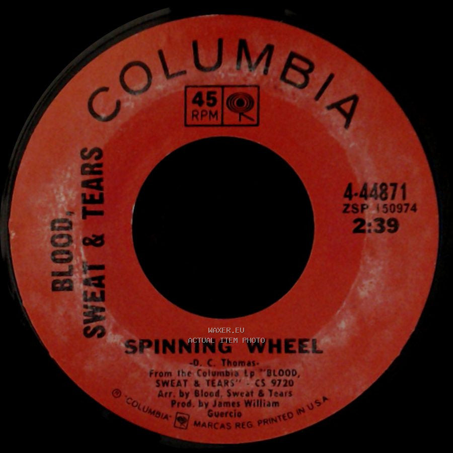 Blood, Sweat & Tears - Spinning Wheel / More And More side A