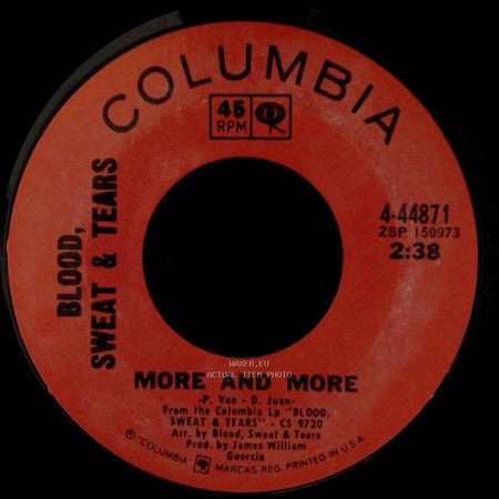 Blood, Sweat & Tears - Spinning Wheel / More And More side B
