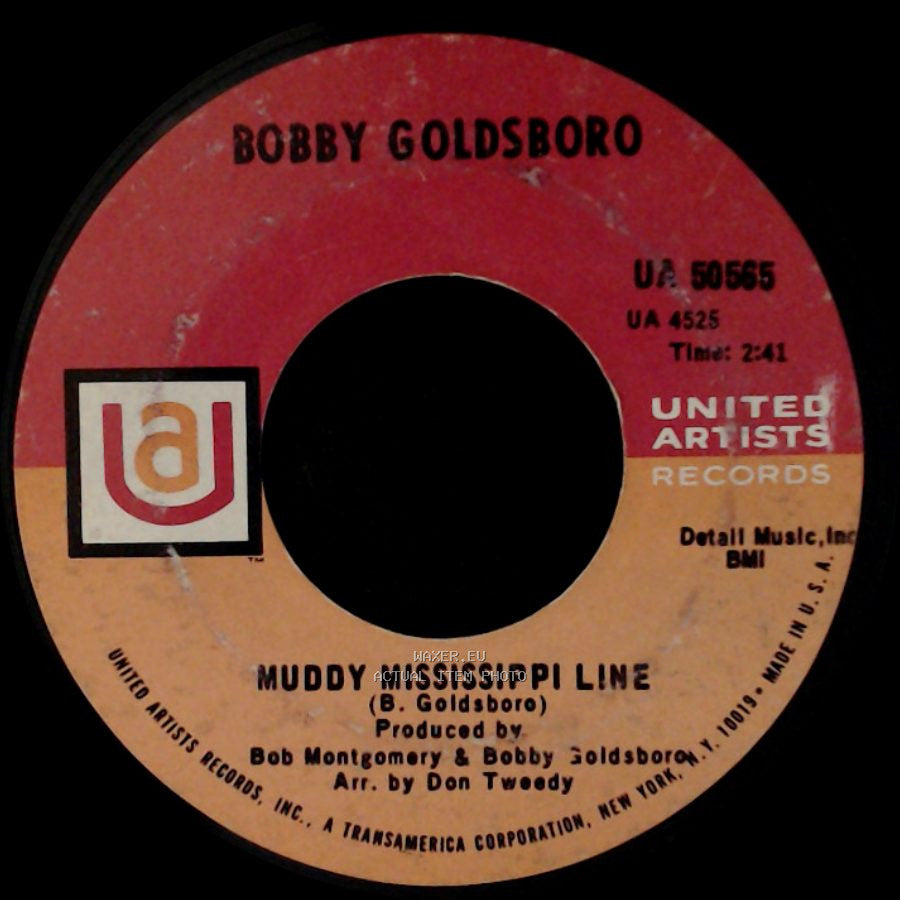 Bobby Goldsboro - Richer Man Than I / Muddy Mississippi Line side B