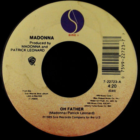 Madonna - Oh Father / Pray For Spanish Eyes side A