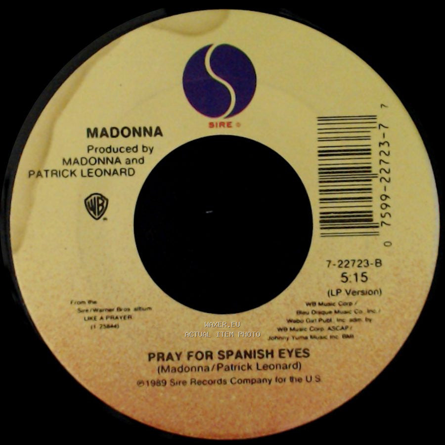 Madonna - Oh Father / Pray For Spanish Eyes side B