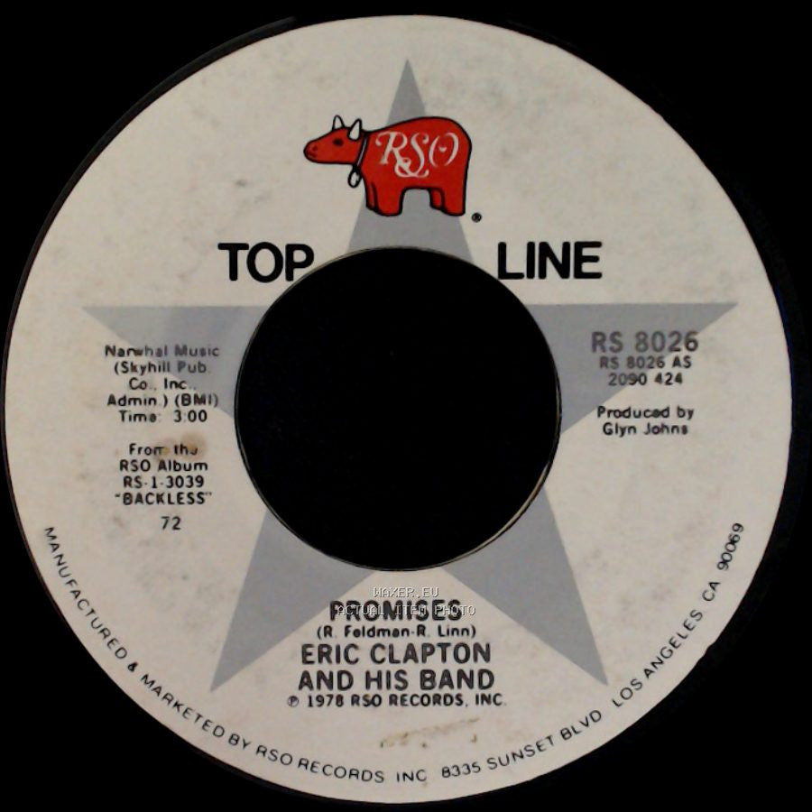 Eric Clapton And His Band - Cocaine / Promises side B