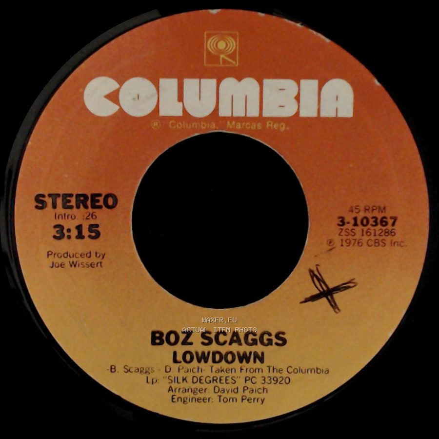 Boz Scaggs - Lowdown / Harbor Lights side A