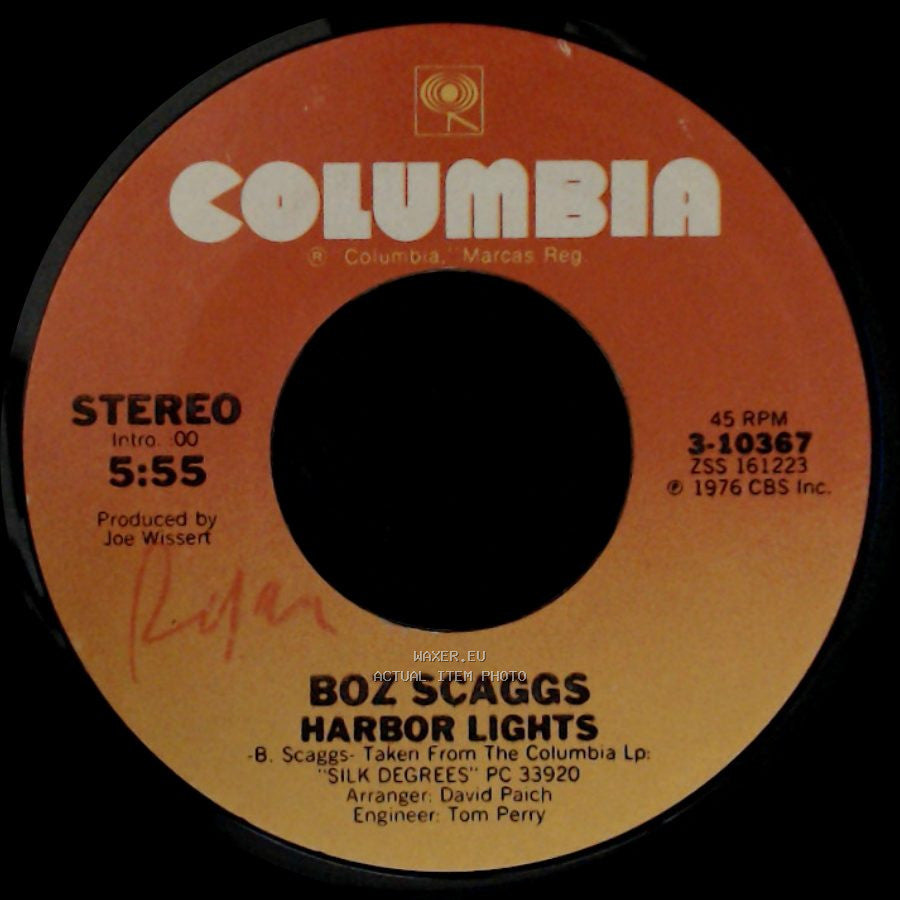 Boz Scaggs - Lowdown / Harbor Lights side B