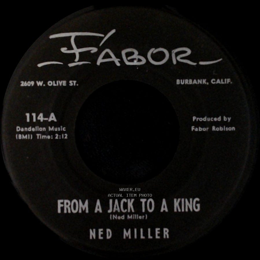 Ned Miller - Parade Of Broken Hearts / From A Jack To A King side B