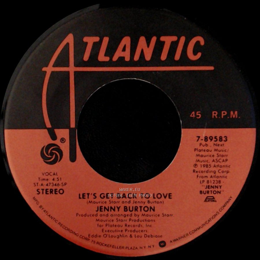 Jenny Burton - Let's Get Back To Love / Bad Habits side A