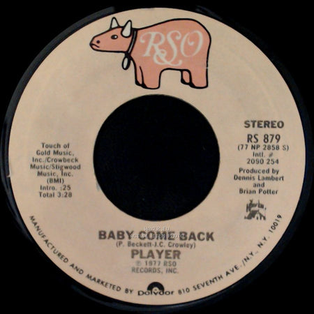 Player - Baby Come Back / Love Is Where You Find It side A