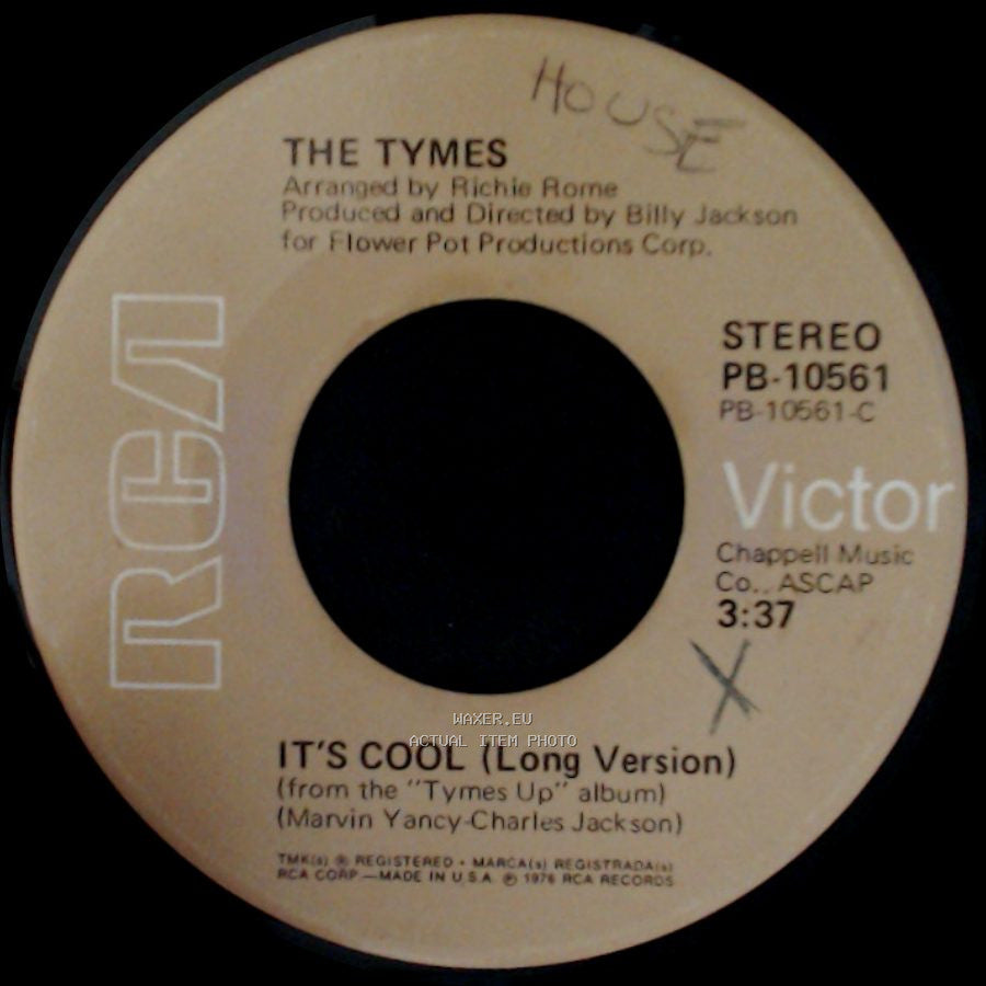 The Tymes - It's Cool (Long Version) / It's Cool (Long Version) side B