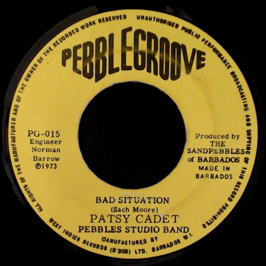 Patsy Cadet Pebbles Studio Band - Bad Situation / Just Loving You side A
