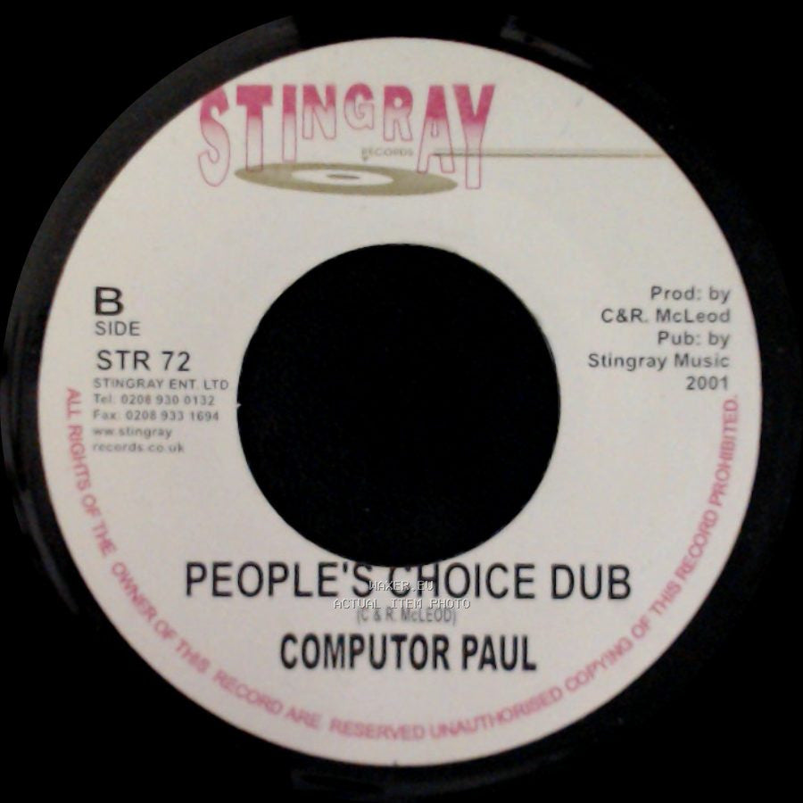 Richie Davis / Computor Paul - When We Meet Again / People's Choice Dub side B