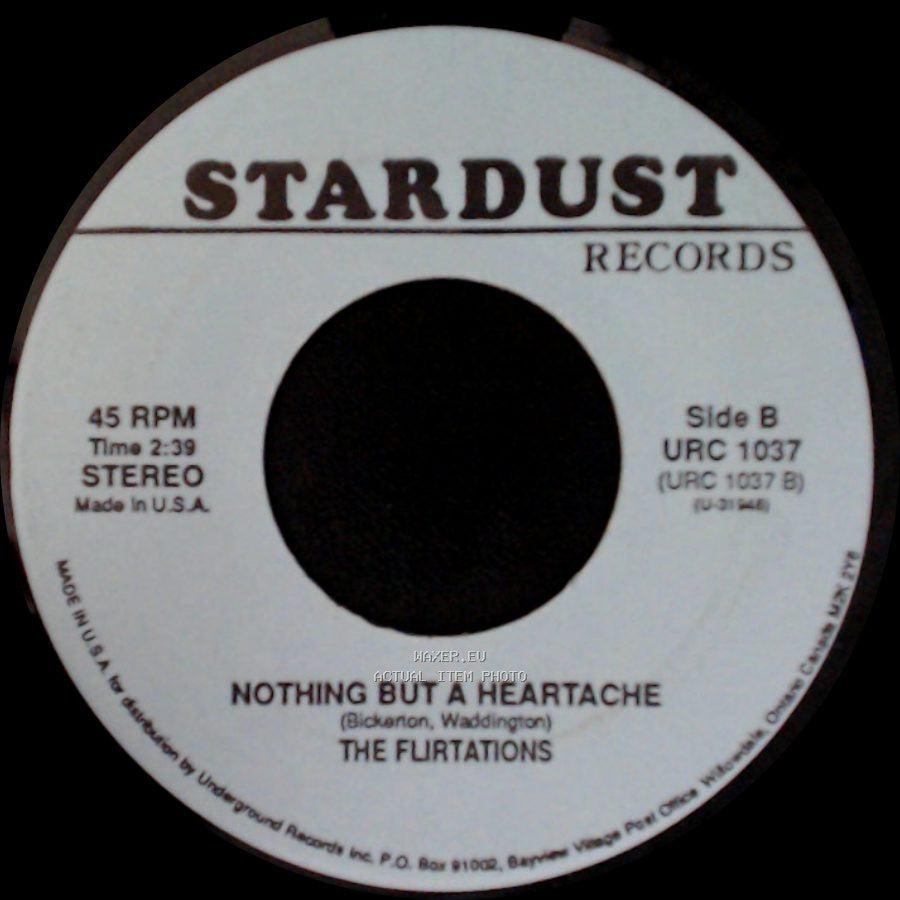 Hedgehoppers Anonymous / The Flirtations - It's Good News Week / Nothing But A Heartache side B