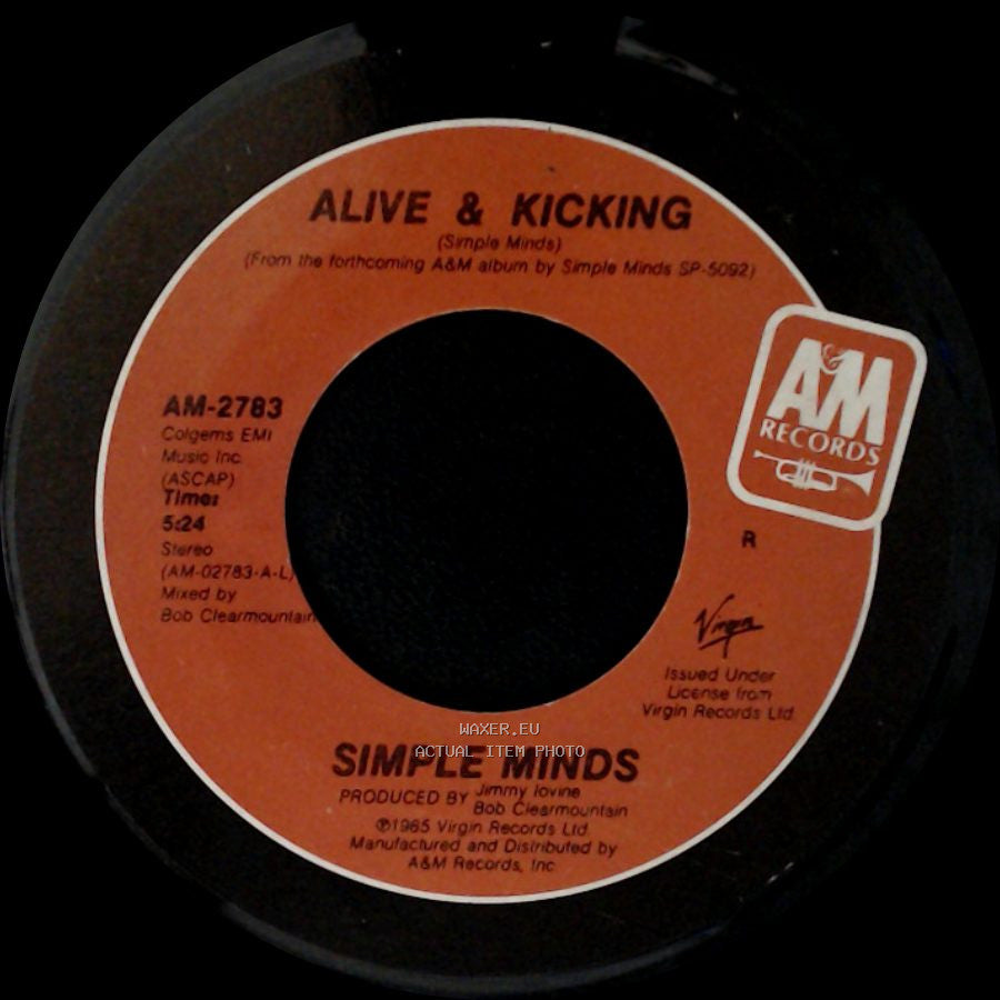 Simple Minds - Up On The Catwalk Live Version / Alive & Kicking side B