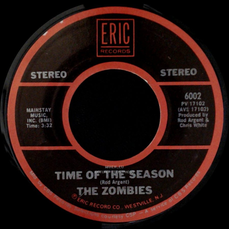 The Zombies / Rick Derringer - Time Of The Season / Rock & Roll Hoochie Koo side A