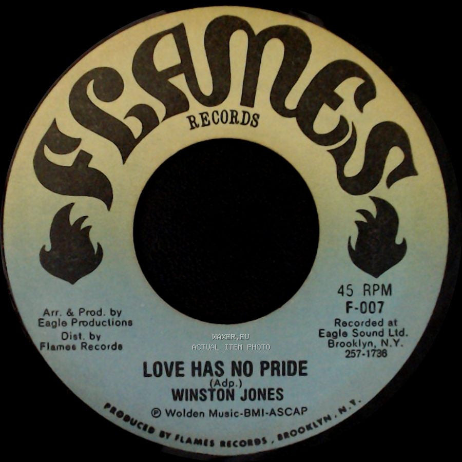 Winston Jones - Love Has No Pride / Part Ii side A