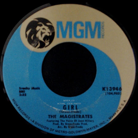 The Magistrates - Girl / Here Come The Judge side A