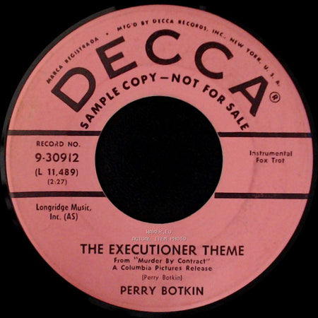 Perry Botkin - The Executioner Theme / Waltz Of The Hunter side A
