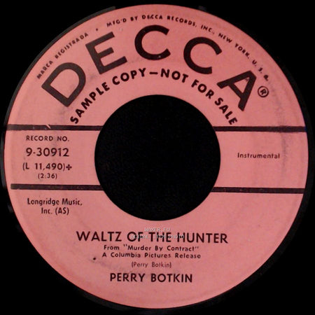 Perry Botkin - The Executioner Theme / Waltz Of The Hunter side B