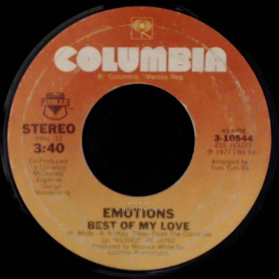 Emotions - Best Of My Love / A Feeling Is side A