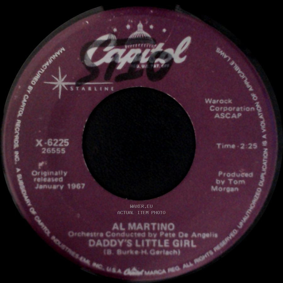Al Martino - Daddy's Little Girl / I Love You More And More Every Day side A