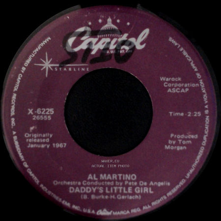Al Martino - Daddy's Little Girl / I Love You More And More Every Day side A