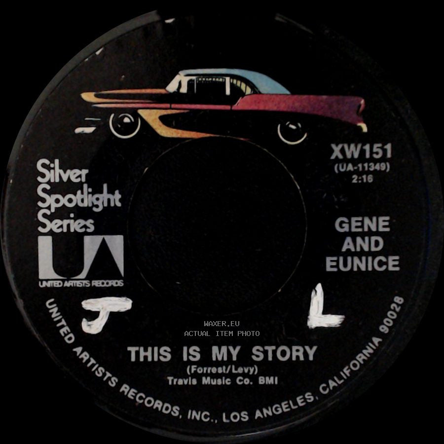 Gene And Eunice - Ko Ko Mo (I Love You So) / This Is My Story side B