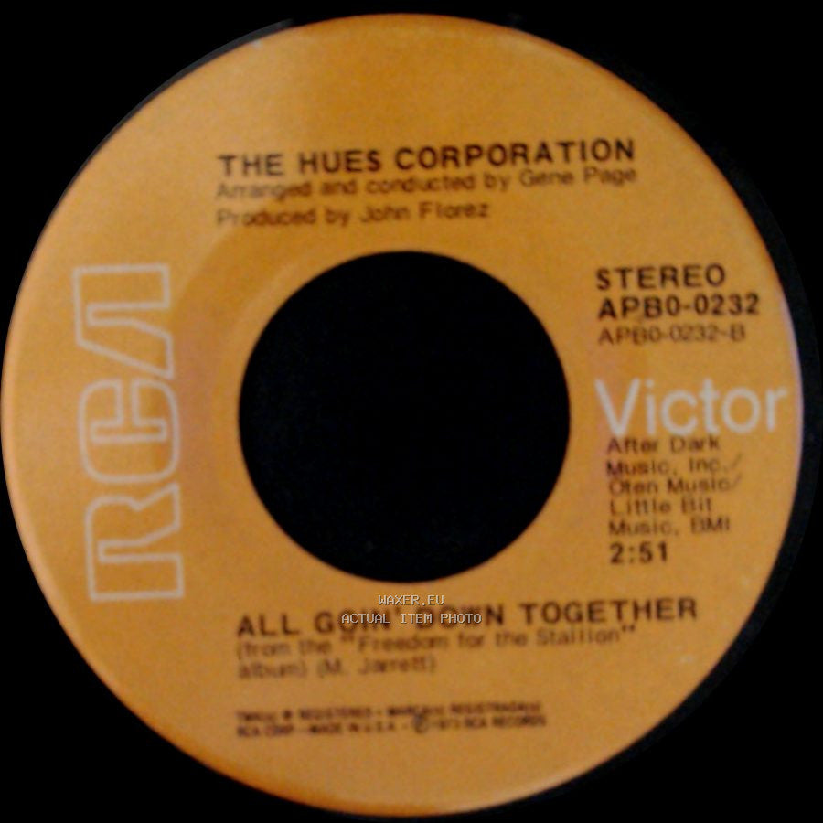 The Hues Corporation - All Goin' Down Together / Rock The Boat side A