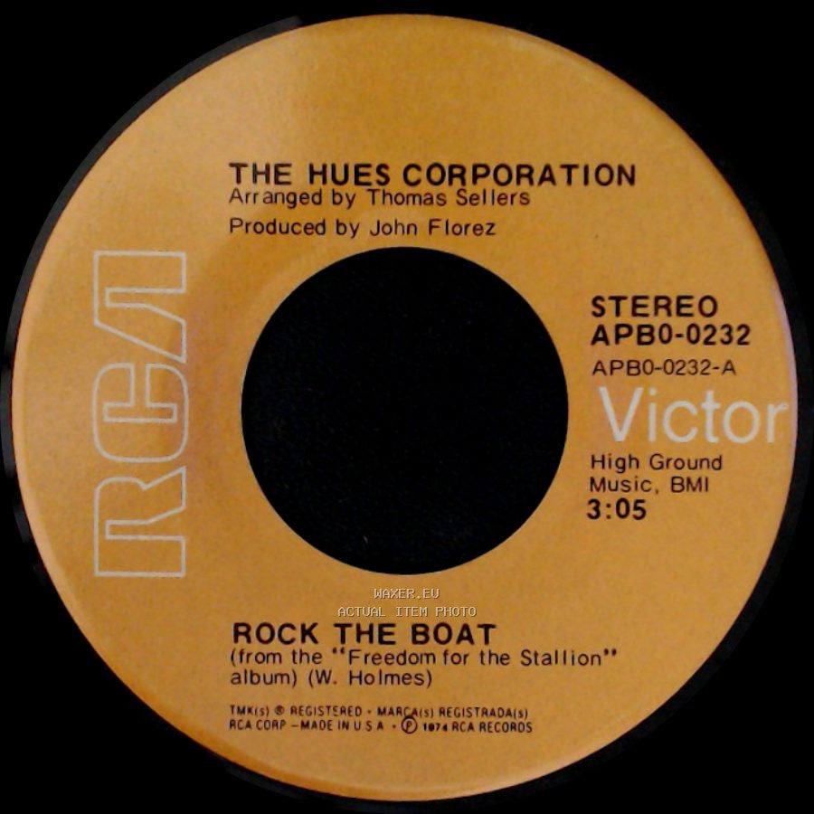 The Hues Corporation - All Goin' Down Together / Rock The Boat side B