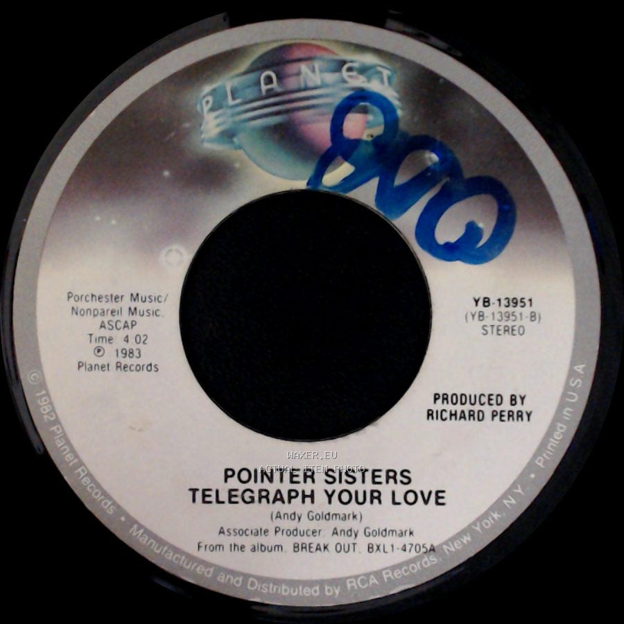 Pointer Sisters - Telegraph Your Love / Neutron Dance side A