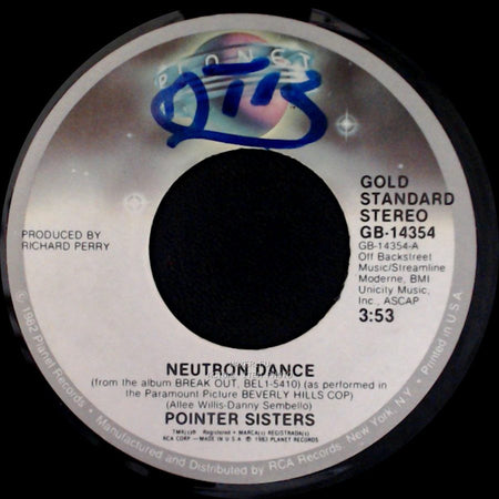 Pointer Sisters - Baby Come And Get It / Neutron Dance side B