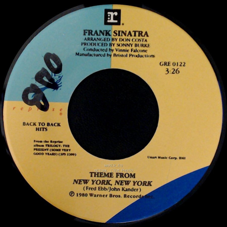 Frank Sinatra - Theme From New York, New York / You And Me (We Wanted It All) side A