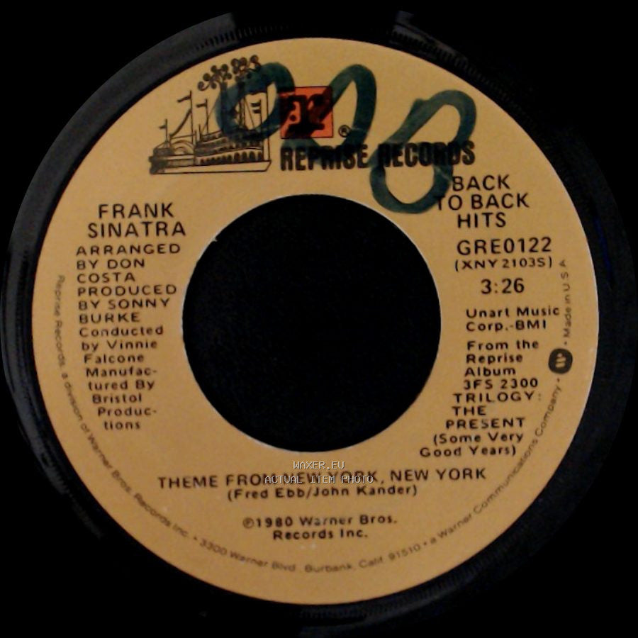 Frank Sinatra - Theme From New York, New York / You And Me (We Wanted It All) side A