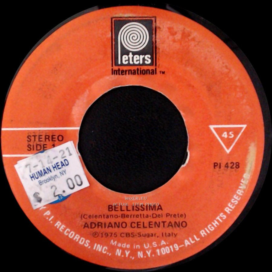 Adriano Celentano - Bellissima / L'albero Di 30 Piani side A