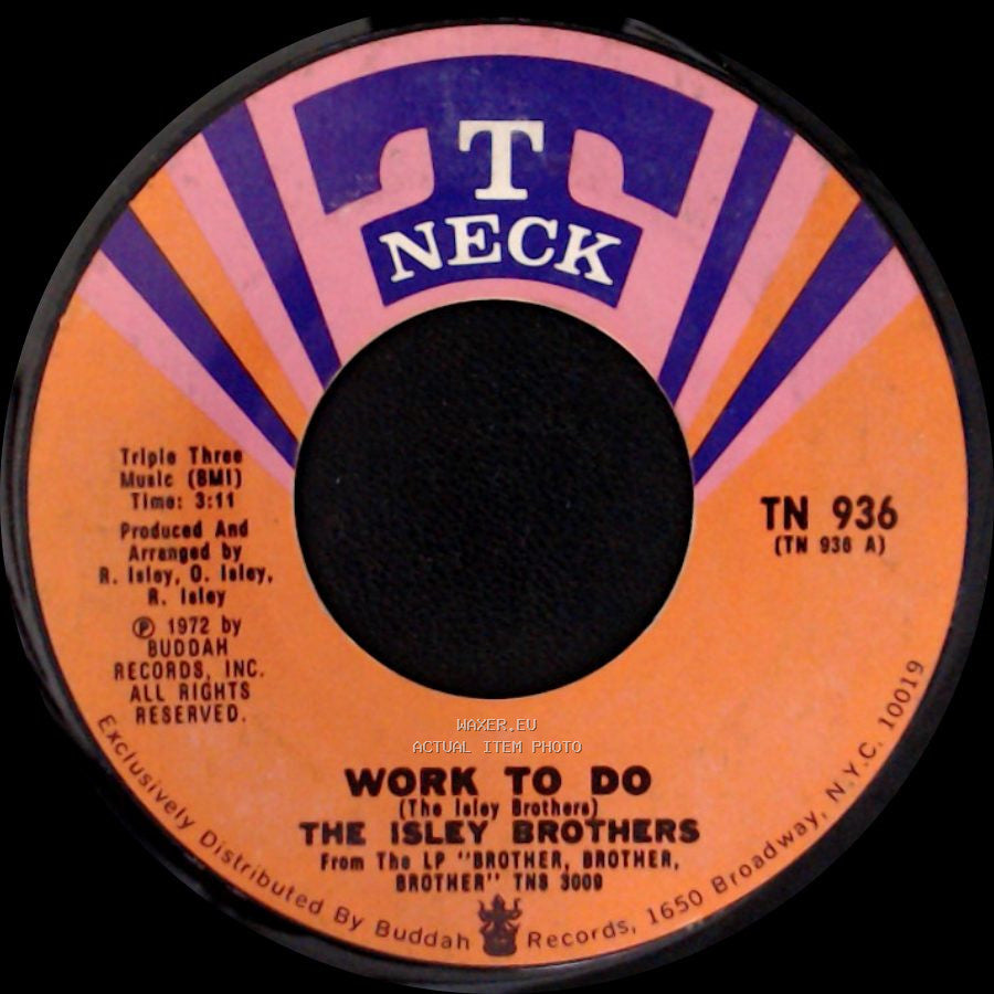 The Isley Brothers - Work To Do / Beautiful side A