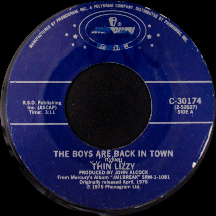 Thin Lizzy - The Boys Are Back In Town / Jailbreak side A