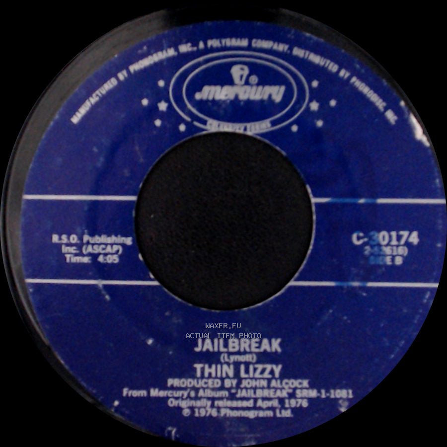 Thin Lizzy - The Boys Are Back In Town / Jailbreak side B