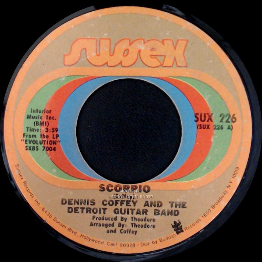 Dennis Coffey And The Detroit Guitar Band - Sad Angel / Scorpio side B