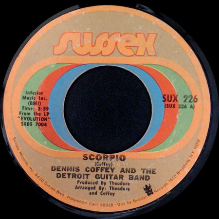 Dennis Coffey And The Detroit Guitar Band - Sad Angel / Scorpio side B