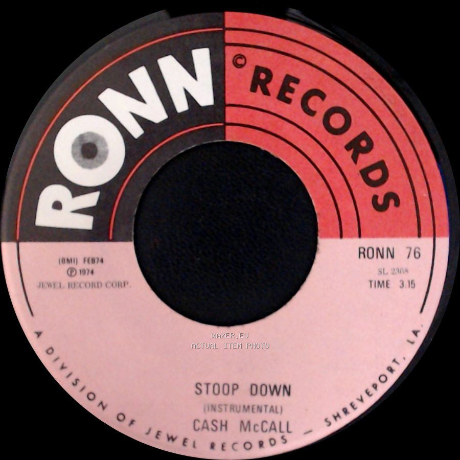 Cash Mccall - Stoop Down (Instrumental) / Stoop Down side A
