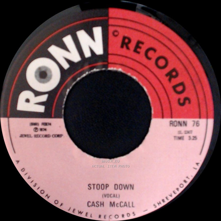 Cash Mccall - Stoop Down (Instrumental) / Stoop Down side B
