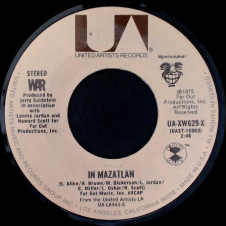 War - In Mazatlan / Why Can't We Be Friends? side A