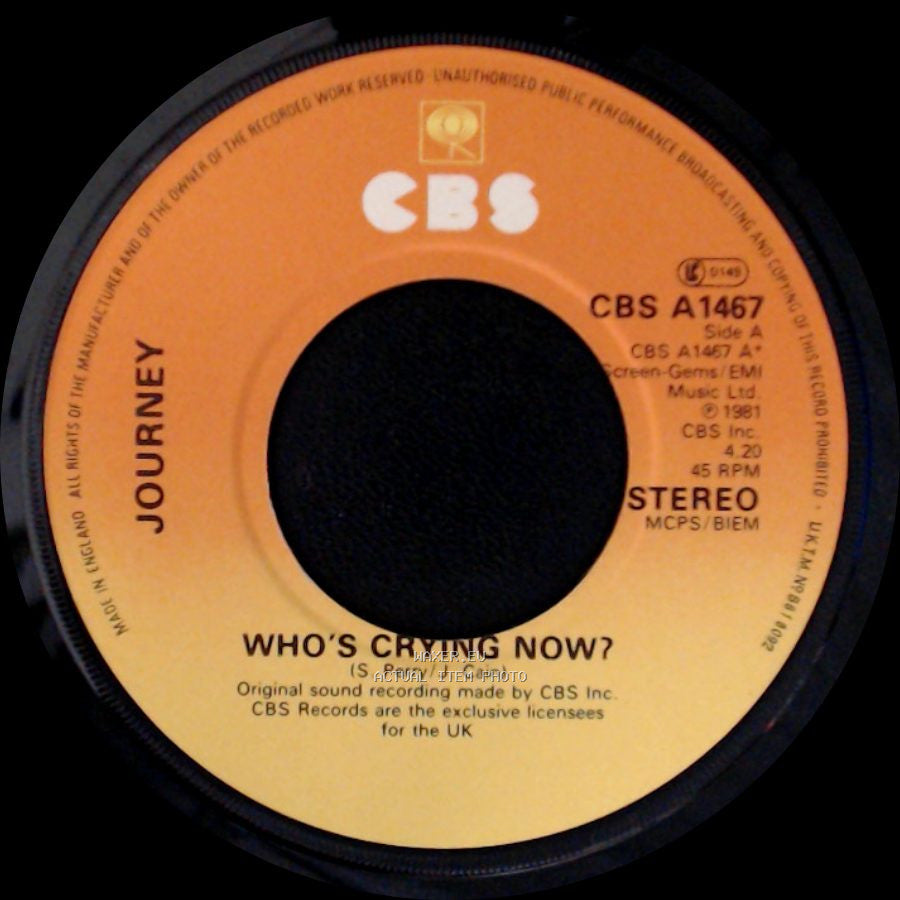 Journey - Who's Crying Now? / Escape side A