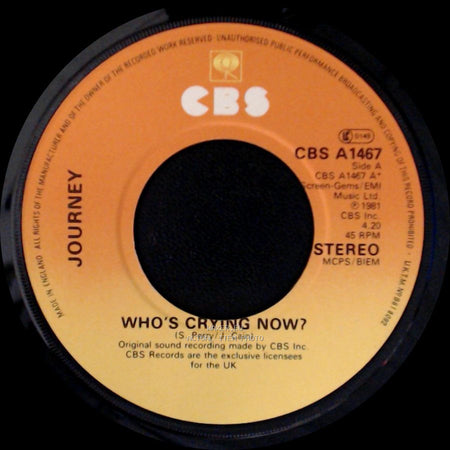 Journey - Who's Crying Now? / Escape side A
